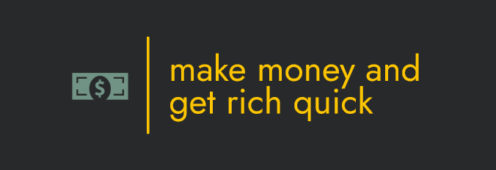 make money and get rich quick logo